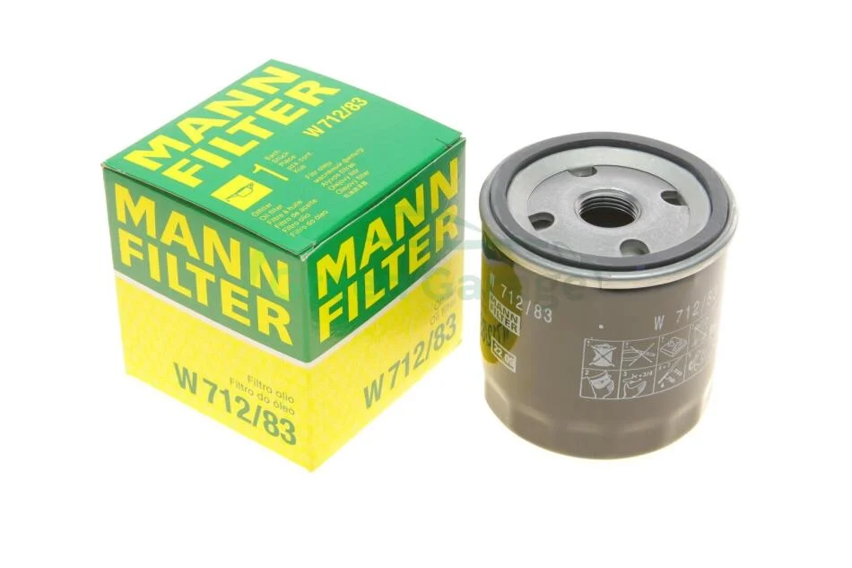 Фильтр масляный двигателя (пр-во) MANN W712/83 (фото 1)