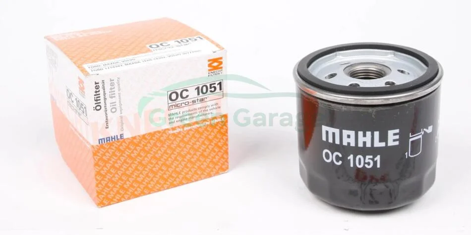 Фильтр масляный двигателя FORD FOCUS I, II, III 98-, FIESTA IV, V, VI 96- (пр-во KNECHT-MAHLE) MAHLE / KNECHT OC1051 (фото 1)