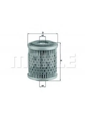 Паливний фільтр MAHLE / KNECHT KX38 (фото 1)