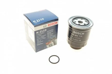Фильтр топливный TOYOTA AURIS, COROLLA 1.4-2.0 D-4D 06- (пр-во) BOSCH F 026 402 110