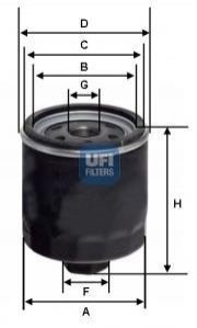 Масляний фiльтр UFI 23.428.00