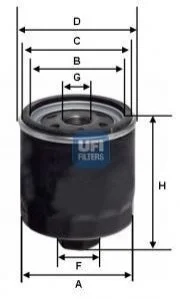 Фільтр масла UFI 23.428.00