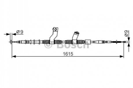 Гальмівний трос BOSCH 1987482353