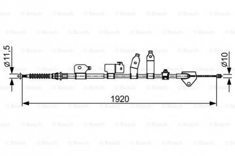 Гальмівний трос BOSCH 1987482438