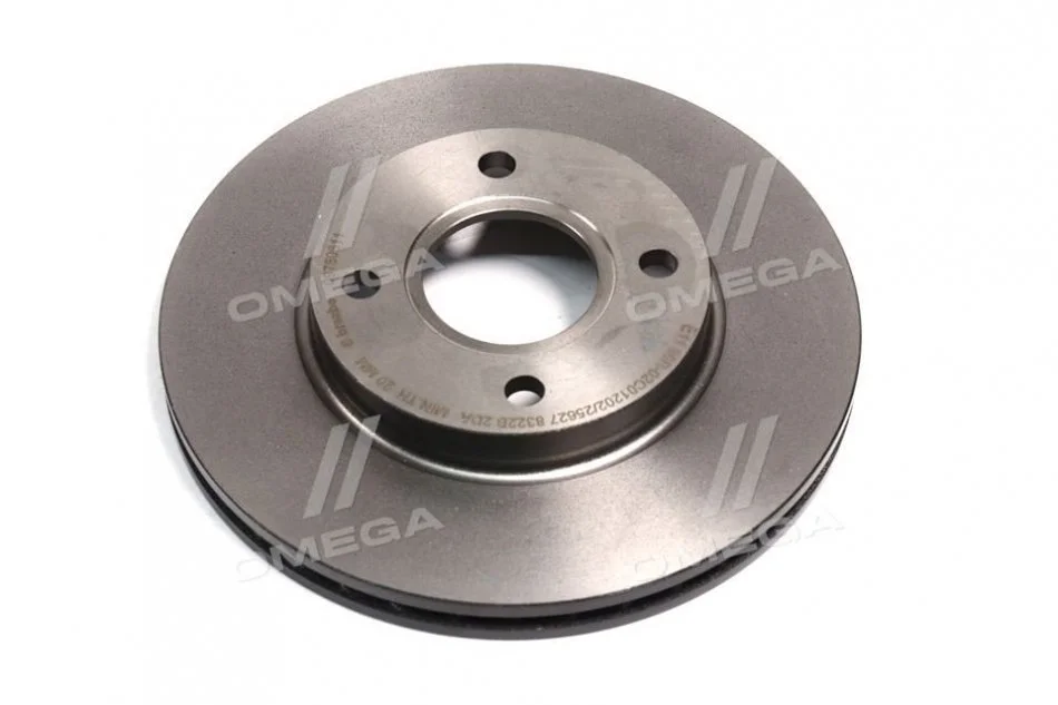 Диск тормозной FORD FIESTA, FOCUS, MAZDA 2, передн., вент. (пр-во) BREMBO 09.7806.11 (фото 1)
