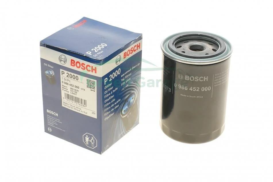 Фильтр масляный двигателя (пр-во Bosch) BOSCH 0 986 452 000 (фото 1)