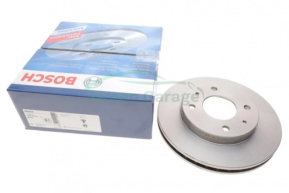 Диск тормозной HYUNDAI, KIA, MITSUBISHI, VOLVO передн., вент. (пр-во Bosch) BOSCH 0986478531 (фото 1)