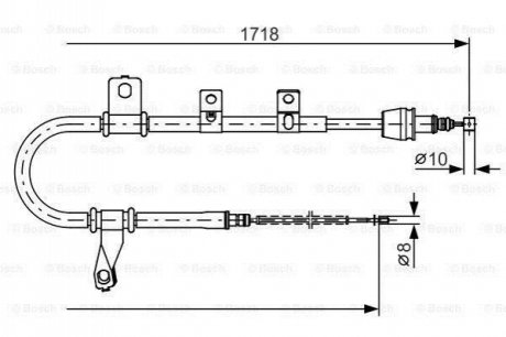 Гальмівний трос BOSCH 1987482209