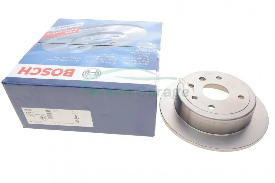 Диск тормозной CHEVROLET LACETTI задн. (пр-во Bosch) BOSCH 0986479985 (фото 1)