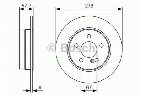 Гальмівний диск BOSCH 0986479S96