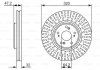 Диск тормозной HONDA ACCORD IX, TOURER (CU) 2.4 I-VTEC 08- передн. BOSCH 0986479741 (фото 3)