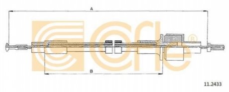 Трос зчеплення COFLE 11.2433