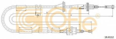 Трос зчеплення COFLE 18.6112