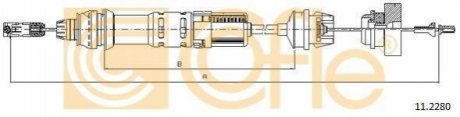 Трос зчеплення COFLE 11.2280