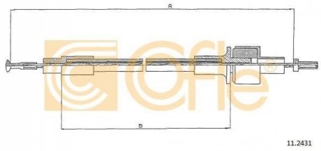 Трос зчеплення COFLE 11.2431