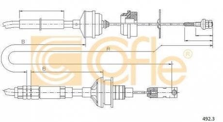 Трос зчеплення COFLE 492.3