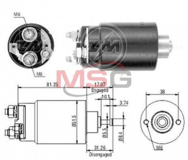 Втягуюче реле ZM ZM761