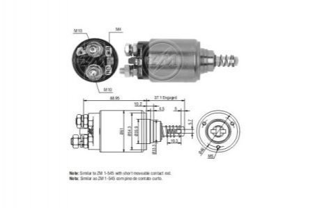 Втягуюче реле ZM ZM545