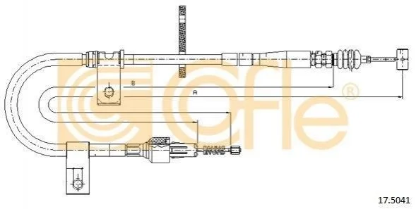 Трос ручника COFLE 17.5041 (фото 1)