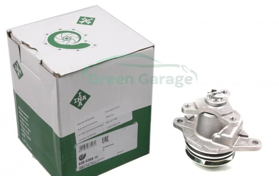 Водяний насос NISSAN 21010-00Q2C QASHQAI +2 I (J10, JJ10), 12/06 - 12/13 1.6 dCi (Вир-во) INA 538 0399 10 (фото 1)
