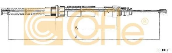 Трос ручника COFLE 11.607 (фото 1)