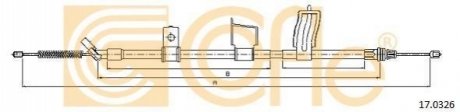 Трос ручного гальма COFLE 17.0326