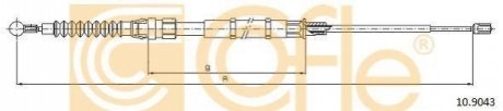 Трос ручника COFLE 10.9043