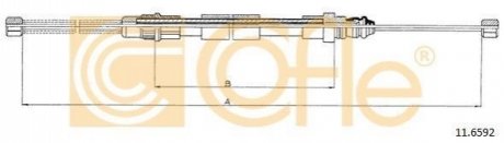 Трос ручника COFLE 11.6592