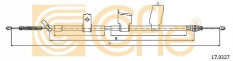 Трос ручного гальма COFLE 17.0327