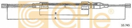 Трос ручного гальма COFLE 10.745