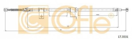 Трос ручника COFLE 17.3531