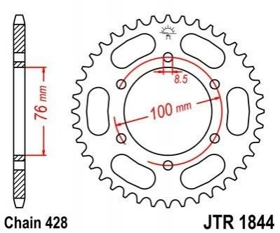 Зірка MOTO JT MOTO 11237548 (фото 1)