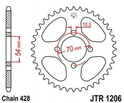 Зірка MOTO JT MOTO 11134742 (фото 1)