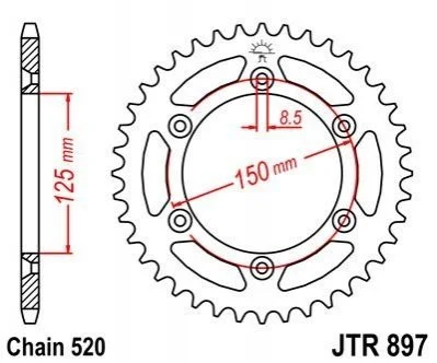 Зірка MOTO JT MOTO 11546450 (фото 1)