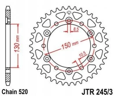 Зірка MOTO JT MOTO 11146447