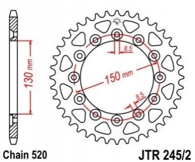 Зірка MOTO JT MOTO 11146350