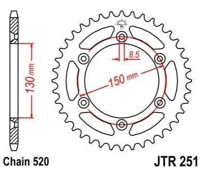 Зірка MOTO JT MOTO 11046949 (фото 1)