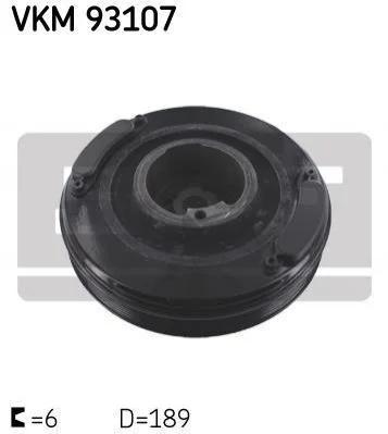 Шків ременя SKF VKM 93107 (фото 1)