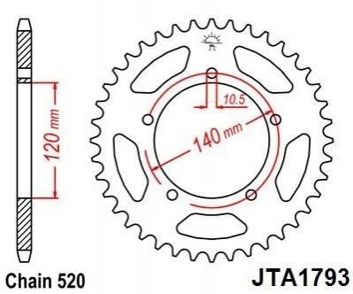 Зірка MOTO JT MOTO 11045243 (фото 1)