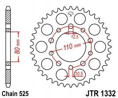 Зірка MOTO JT MOTO 11155240 (фото 1)