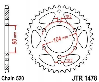 Зірка MOTO JT MOTO 11446343 (фото 1)