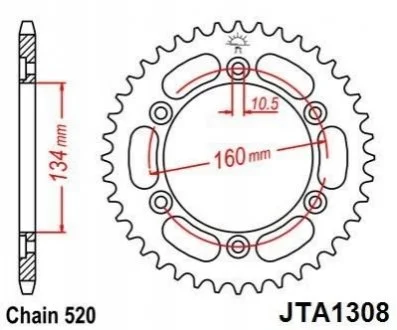 Зірка MOTO JT MOTO 11046144
