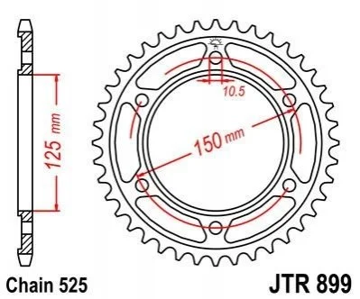 Зірка MOTO JT MOTO 11556445 (фото 1)