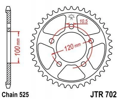 Зірка MOTO JT MOTO 11555442 (фото 1)