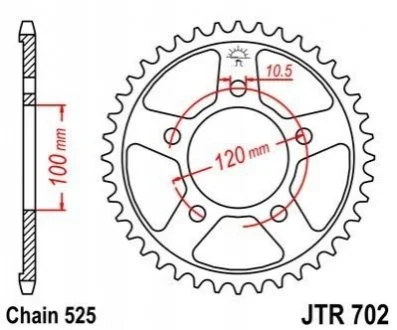 Зірка MOTO JT MOTO 11555442