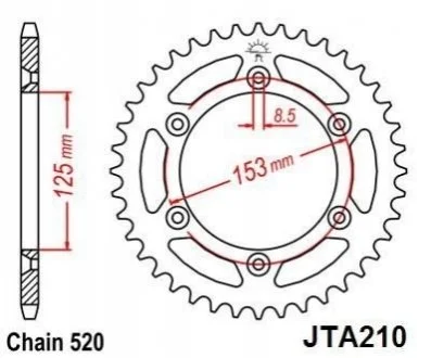 Зірка MOTO JT MOTO 11046649