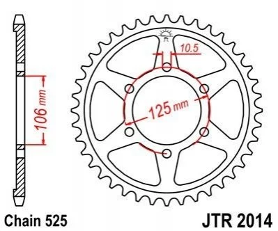 Зірка MOTO JT MOTO 11556947 (фото 1)