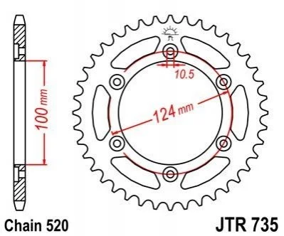 Зірка MOTO JT MOTO 11546142 (фото 1)