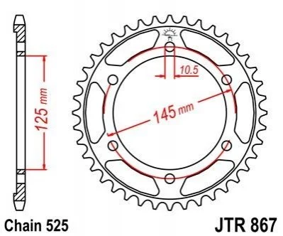Зірка MOTO JT MOTO 11256643 (фото 1)