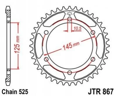 Зірка MOTO JT MOTO 11256643
